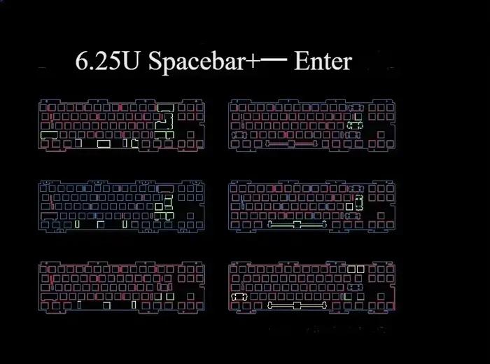 Carte de positionnement de clavier Evo80, Pp personnalisé, Pc Pom Fr4, fente extrême en Fiber de car