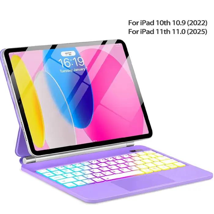 Clavier magique pour iPad 11e génération A16 2025 11 "A3354 A3355, étui pour iPad 10e génération 202