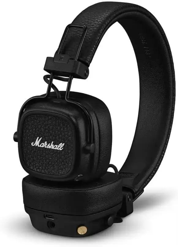 Casque Bluetooth sans fil Marshall Major V 5 avec micro, casque pliable de style pop rock rétro, com