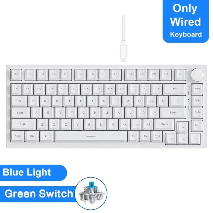 Ajazz AK820/AK820Pro clavier mécanique de jeu Bluetooth 5.1/clavier personnalisé sans fil/filaire av