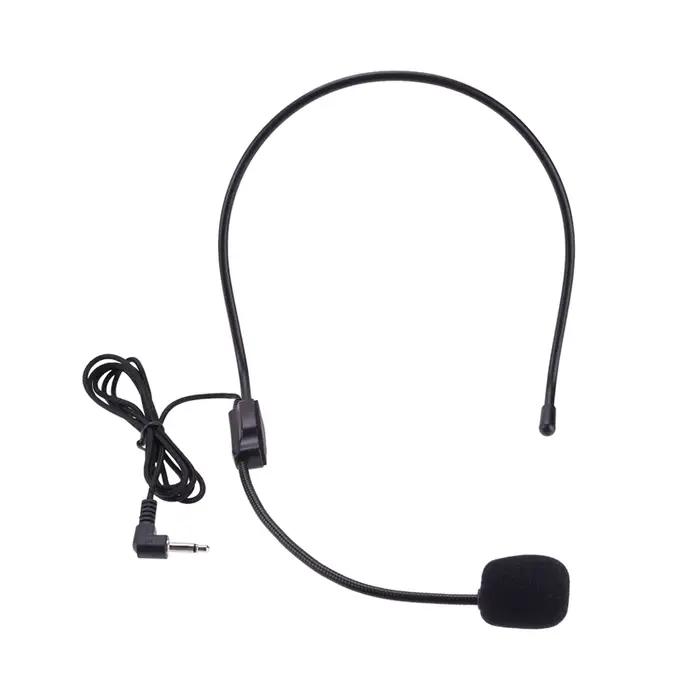 Micro casque filaire monté sur la tête, guide portable, conférence, discours, amplificateur vocal, l