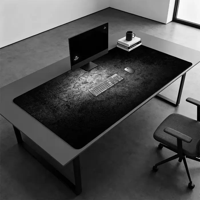 Xxxl tapis de souris de jeu tapis de bureau noir tapis de bureau personnalisé 1500x600 tapis Table P