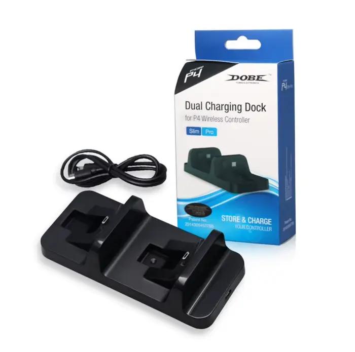 Chargeur de contrôleur PS4 pour Station de chargeur Playstation 4 avec 2 Dongles de charge Micro USB