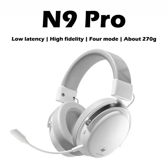 Casque de jeu ATK N9 Pro/Ultra E-sports avec micro, faible latence, quatre modes sans fil, léger, ré