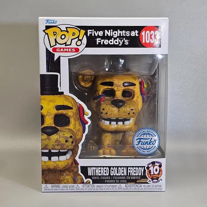 Figurine en vinyle Five Nights at Freddy's - Withered Golden Freddy # 1033 Funko Pop Officiel sous l