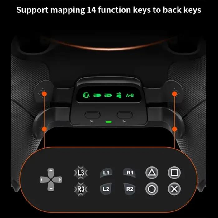 CABE-les boutons de contrôleur ultimes amovibles pour PS5, cartes de mise à niveau et coque arrière 