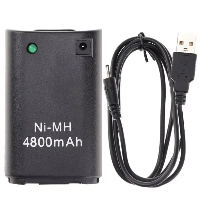 Batterie Rechargeable 4800mAh pour contrôleur sans fil Xbox 360 pour batterie Rechargeable Xbox 360 