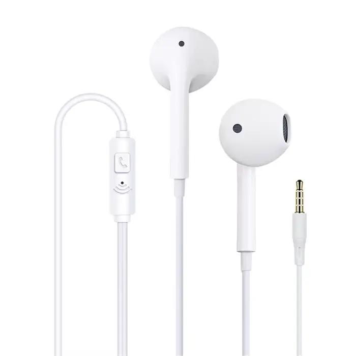 Écouteurs filaires 3.5mm, réduction du bruit, intra-auriculaires, avec Microphone, écouteurs stéréo 
