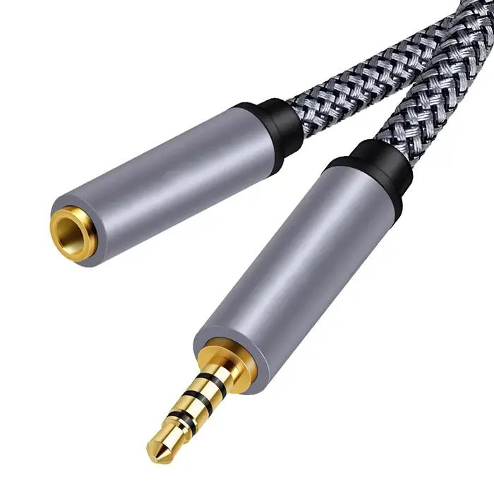 Câble d'extension audio pour téléphone, 1m, 5 m, 10m, 3.5mm, audio m x, 3.5mm, séparateur femelle, r