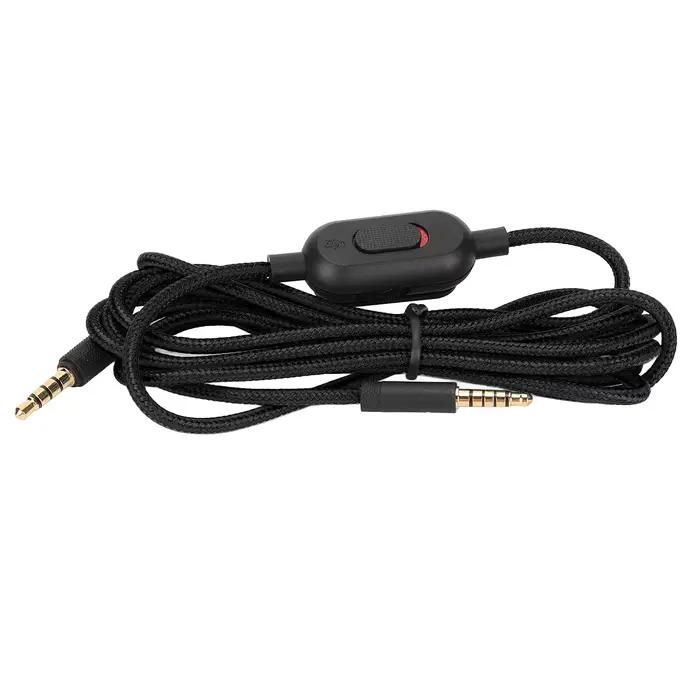 Câble tressé pour casque de jeu avec contrôle du volume et fonction mute pour Logitech G Pro G Pro X