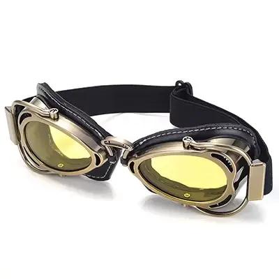 Lunettes de moto rétro Vintage, lunettes d'équitation, coupe-vent pour café Racer, casque de pilote