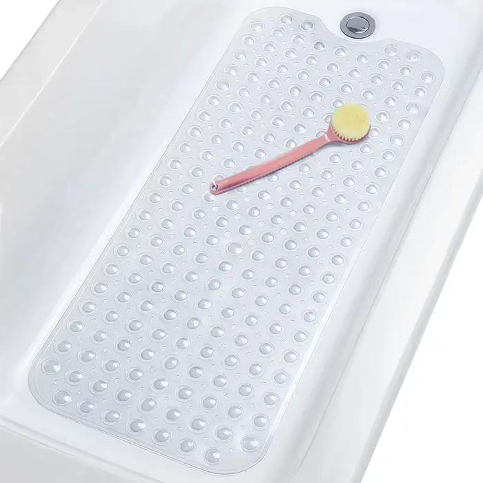 Non-ald-Polymères de bain rectangulaires en PVC, massage doux, ventouse antibactérienne, polymères d