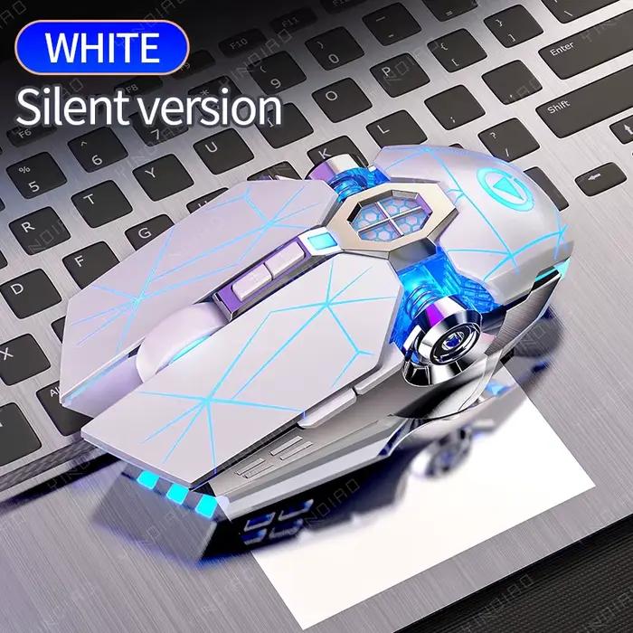 Souris de jeu filaire ergonomique RVB, souris muette, rétroéclairage LED, 3200dpi, 6 boutons, USB, m