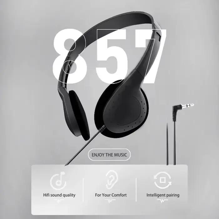 Casque d'ordinateur sans Microphone casque de jeu bruit MP3 écouteur filaire casque stéréo universel