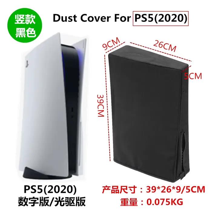Housse de protection anti-poussière et anti-rayures pour console de jeu PS5 et accessoires PS5