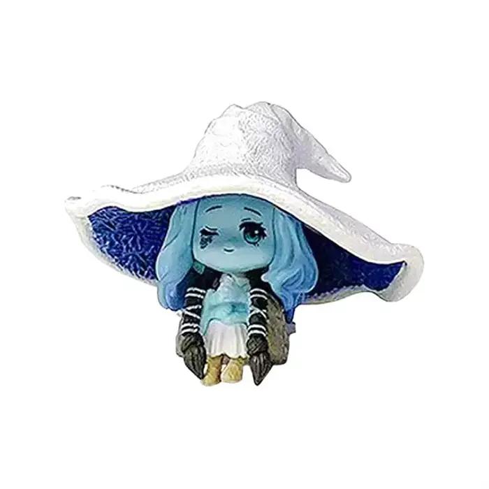 Elden Ring Ranni Figurine de dessin animé mignon à collectionner modèle fait à la main Statue décora