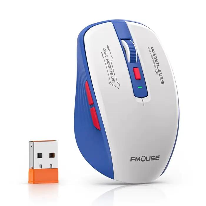 Souris ergonomique sans fil 2.4G, Version batterie Bluetooth, double Modes, Portable, clic silencieu