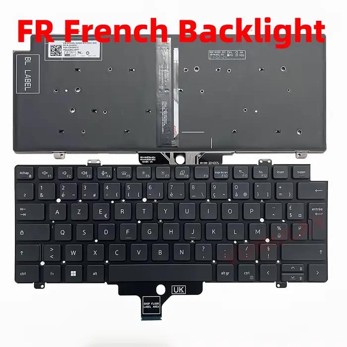 Clavier AZERTY pour Dell Latitude, 7420, 7430, 7521, 7520, 7240, 7530, 5420, 5421, 5430, 5431, 0NMWP