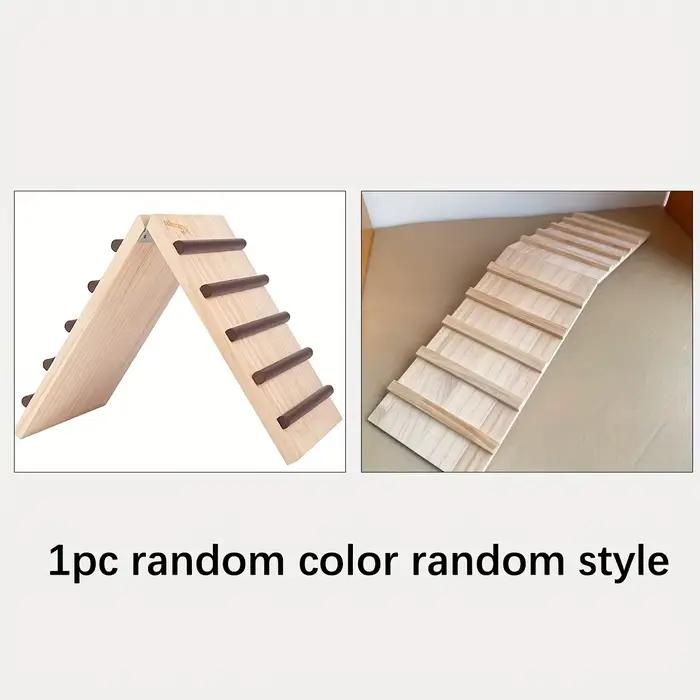 1 accessoire, couleur et style expédiés aléatoirement, échelle d'escalade en bois pour lapin, pont d