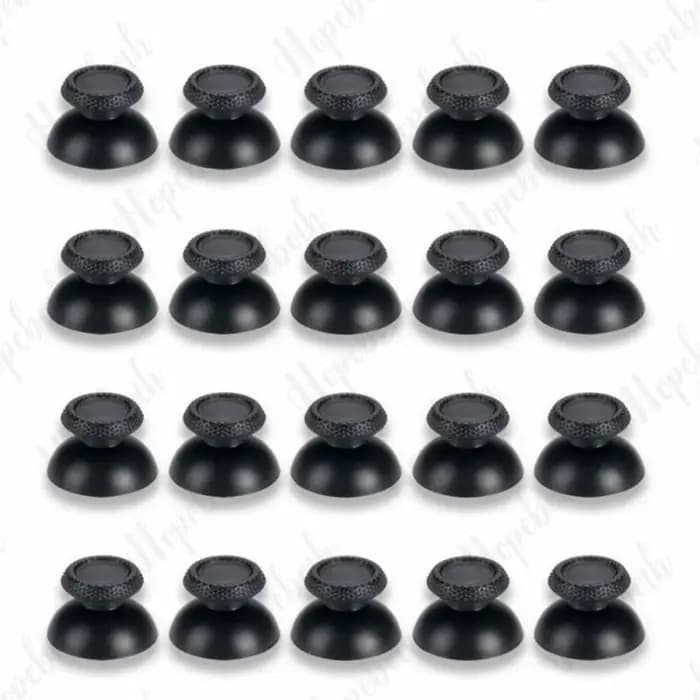 Joysticks analogiques de remplacement pour manette Sony PS5, capuchons de pouce noirs, 200 pièces