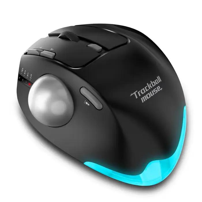 Souris ergonomique 2.4G, modèle touriste, aste, avec trackball, 7 prédire, silencieuse, pour ordinat
