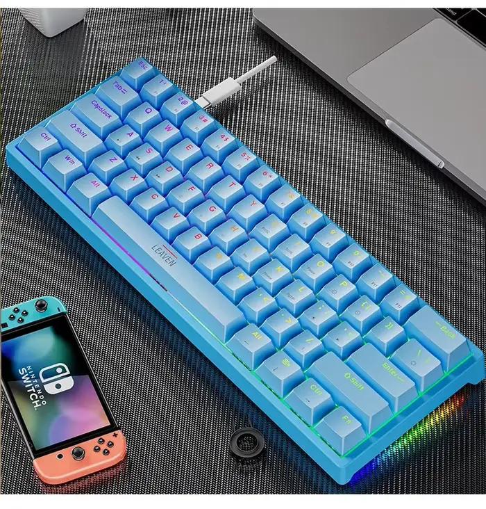 K620 Mini clavier mécanique de jeu 61 touches rvb Hotswap type-c clavier de jeu filaire PBT claviers