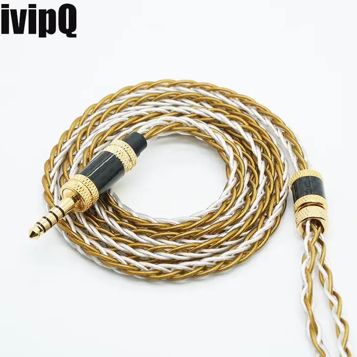 IvipQ-331 IEM HIFI In-Ear sauna téléphone câble de mise à niveau avec 4.4mm 3.5mm MMCX 2 broches pou