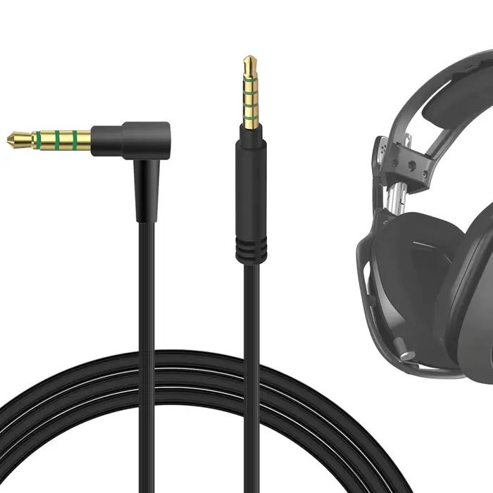 Câble audio auxiliaire Geekria 3,5 mm compatible avec les casques de jeu Astro A40 TR, A40, A30, A10