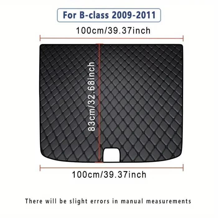 Tapis de coffre de voiture pour mercedes-benz classe B 2022 2021 2020 2019 2018 2017 2016 2015 2014 