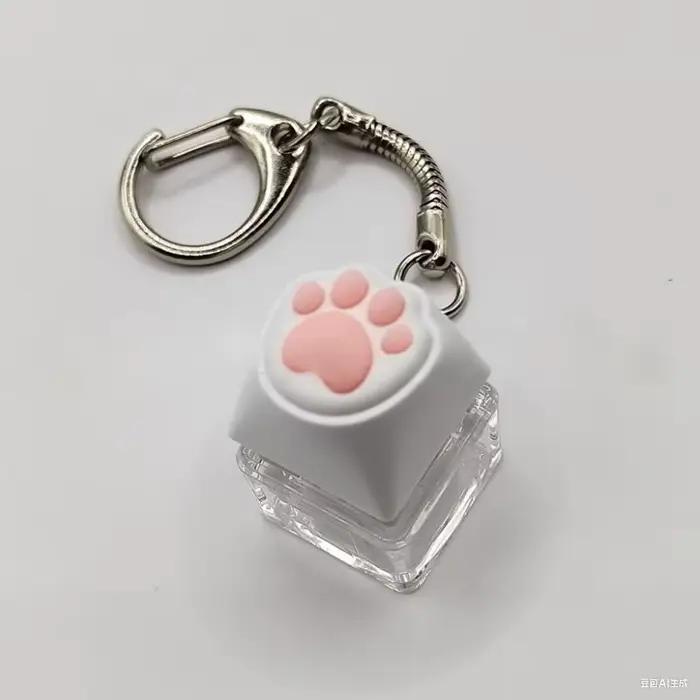 Porte-clés clavier LED, jouets Fidget, Clicker en cristal, jouet sensoriel pour soulager le Stress, 