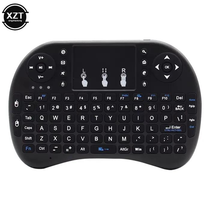 Mini clavier sans fil rétro4.2 I8 avec télécommande, Air Mouse, anglais, russe, ordinateur portable,