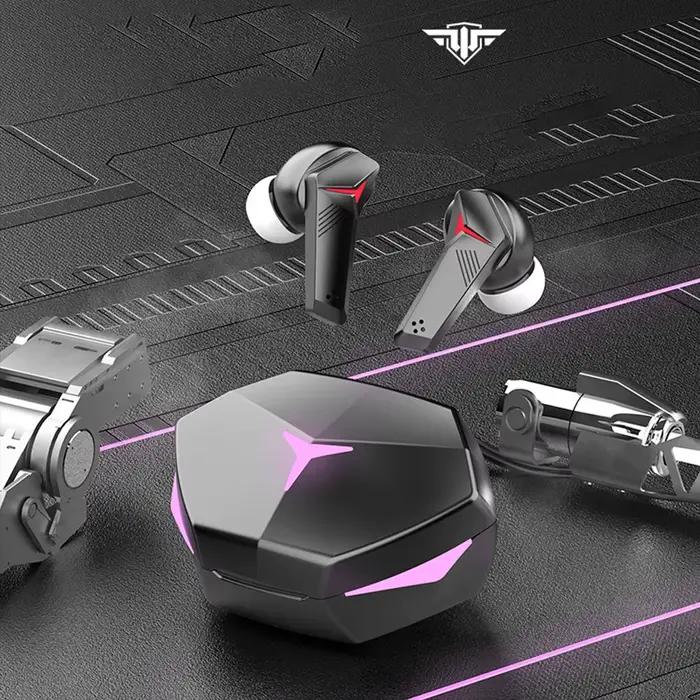 Écouteurs de jeu T33 sans fil Bluetooth 5.2, faible latence, stéréo, suppression du bruit, commande 