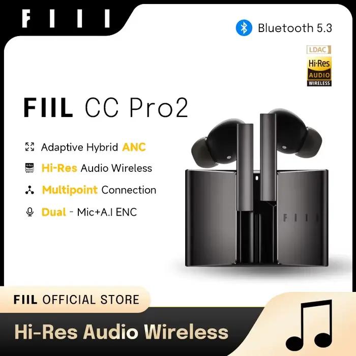 Version mondiale FIIL CC Pro2 haute résolution LDAC 42dB hybride ANC TWSaudífonos connexion casque b