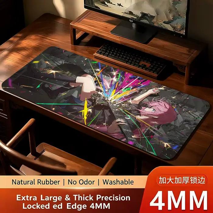 Tapis de souris Anime B-bocchi The Rock-s, tapis de bureau pour ordinateur portable, clavier, grand 