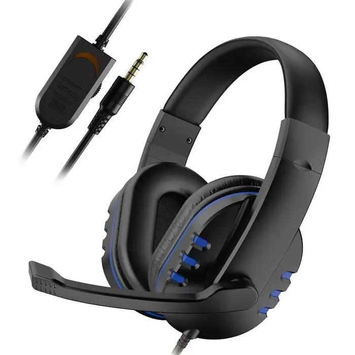 Casque de jeu universel à réduction de bruit avec microphone, contrôle du volume, casque filaire, ba