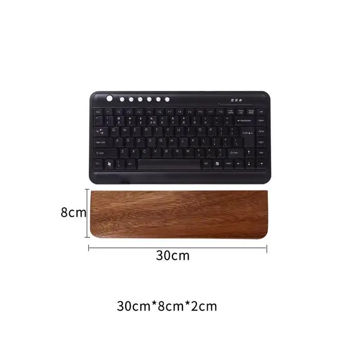 Nouveau repose-poignets ergonomique en bois de noyer pour clavier mécanique, compatible avec les cla