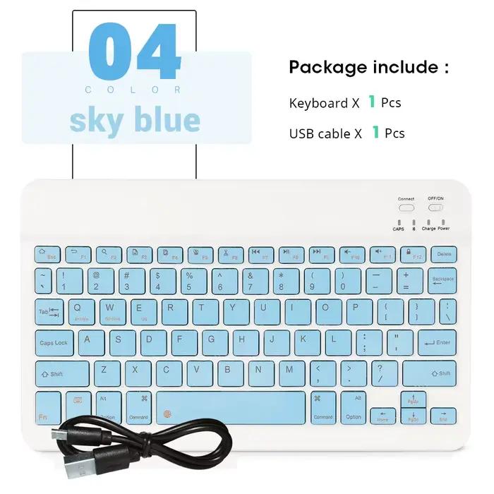 Nouveau clavier et souris sans fil multilingues 2026, clavier ultra-fin compatible Bluetooth pour iP
