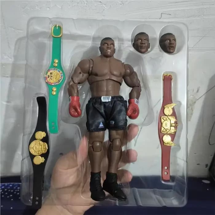 3 tête visage tempête jouets boxe Boxer Champion Mike Tyson Final rond Mike Tyson figurine à collect