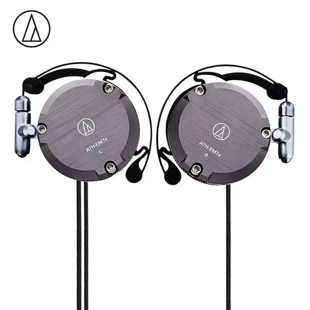 Casque audio ouvert Audio-Technica ATH-EM7X avec crochets d'oreille métalliques flexibles, son Hi-Fi