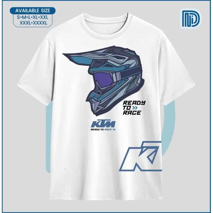 T-shirt pour homme en coton 100% KTM Motocross, été, décontracté, usage quotidien, grande taille 4XL