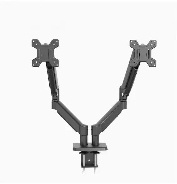 Support de bureau pour double moniteur, support réglable de 13 à 32 pouces, 360° °   Rotation et inc