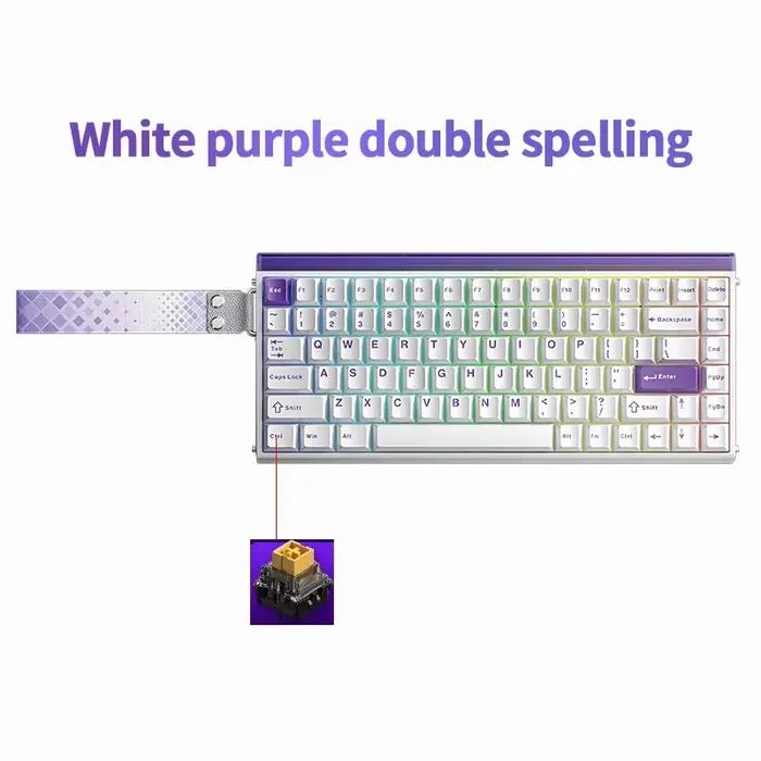 AULA HERO84 HE interrupteur magnétique clavier mécanique filaire rvb musique rythme 8K taux de retou