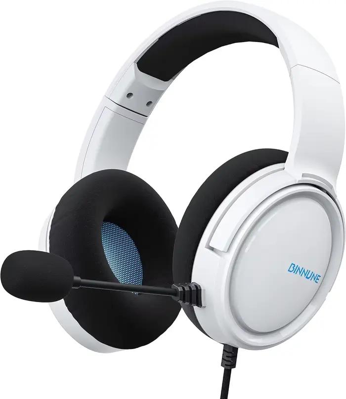 Casque de jeu avec micro pour PC, PS5, PS4, Xbox One, Switch, casque filaire pour gamer, casque supr