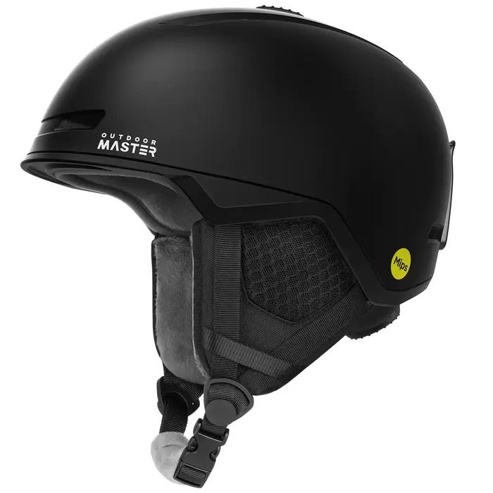 Casque de ski OutdoorMaster MIPS avec protège-oreilles, 8 aérations réglables, PC+EPS, haute qualité
