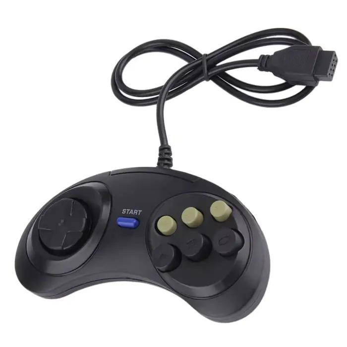 Joypad poignée contrôleur de jeu classique filaire 6 boutons pour SEGA MD2 MAC Mega Drive accessoire