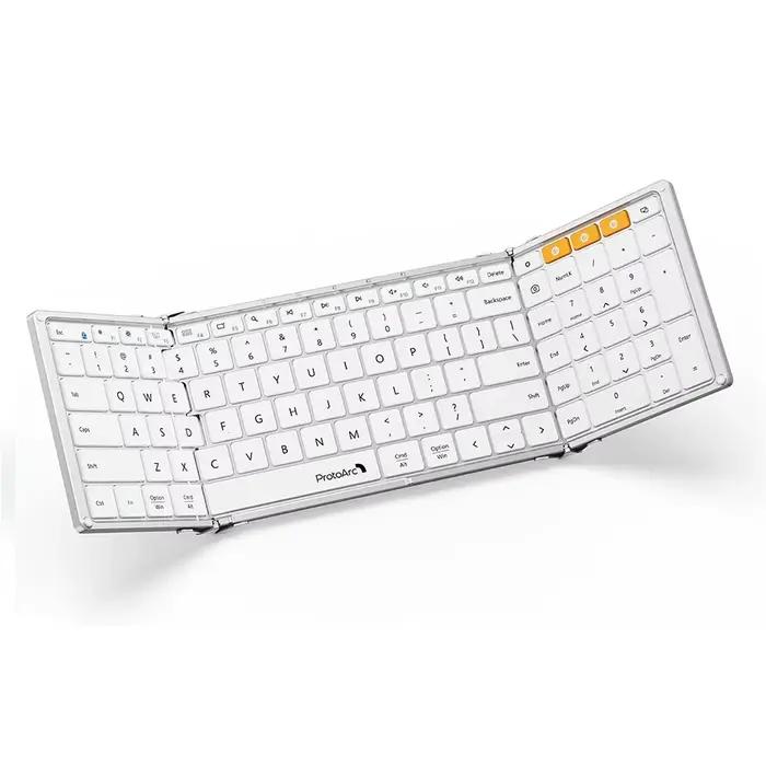 Claviers pliants avec clavier numérique Bluetooth sans fil Portable Silm clavier pliable pleine tail