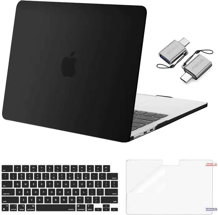 MOSISO pour MacBook Air 13 13,6 pouces Coque 2025-22 M4 A3240 M3 A3113 M2 A2681 pour Macbook Pro 14 