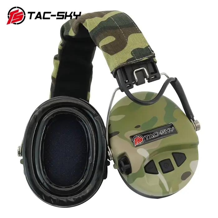 TAC-SKY Sordin Supreme Pro tactique Silicone cache-oreilles Protection auditive électronique casque 