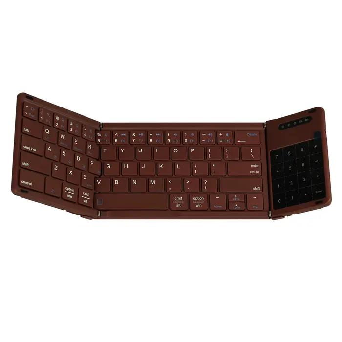 Clavier sans fil pliable, ultra fin, TouchSub, Bluetooth, aste, tablette, ordinateur portable