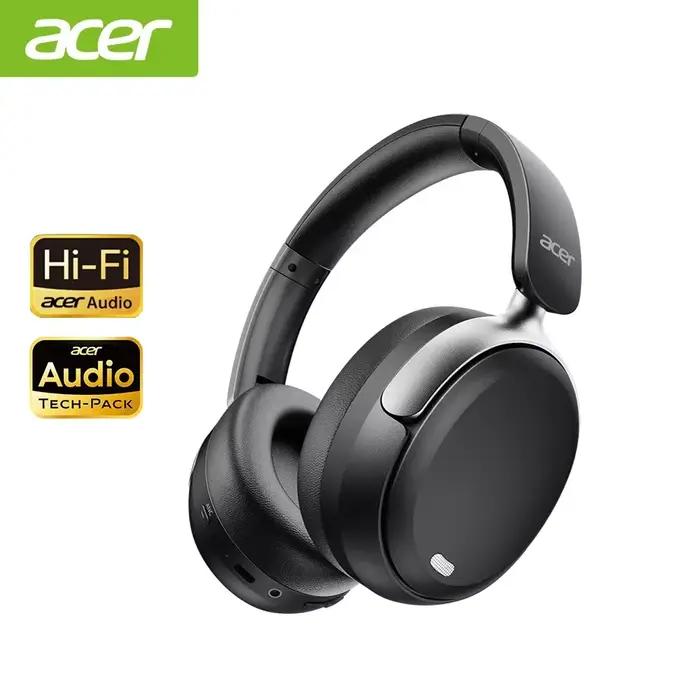 Casque audio Acer ANC HIFI Bluetooth 5.4 avec réduction de bruit de 48 dB, audio spatial haute résol